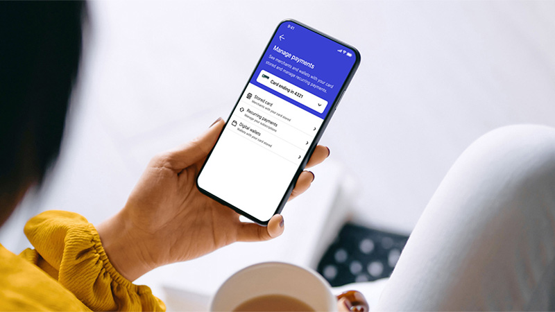 Mobile app showing Manage Payments screen