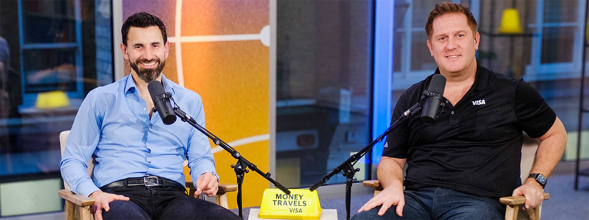 Podcast hosts of season 3 Money Travels Podcast, Maxime Guirauton and Richard Arundel