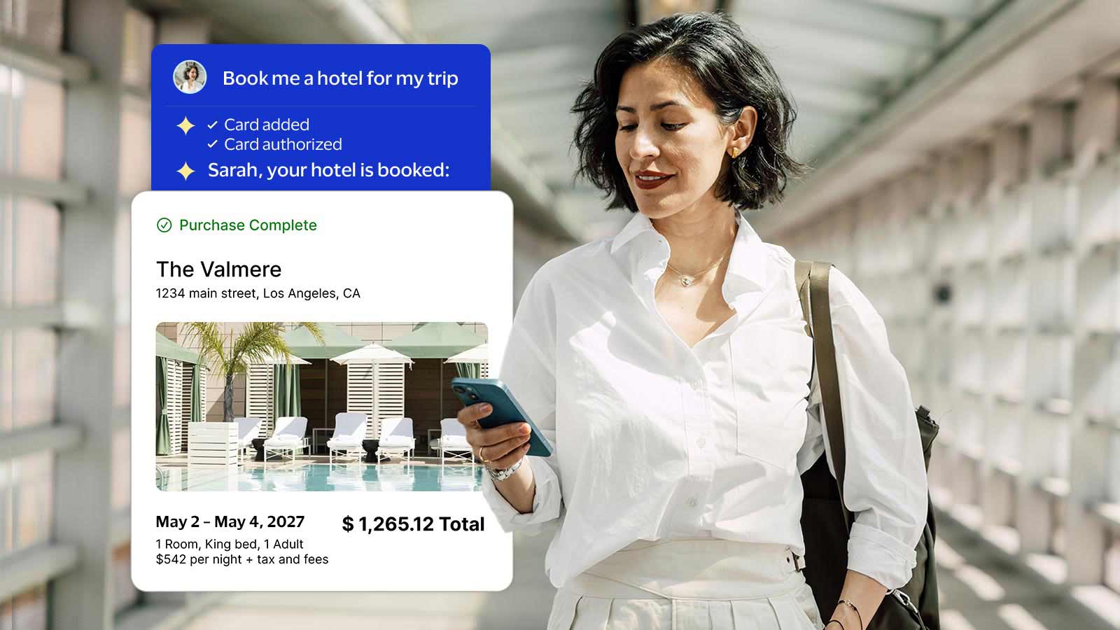 Hotel booked using agentic AI