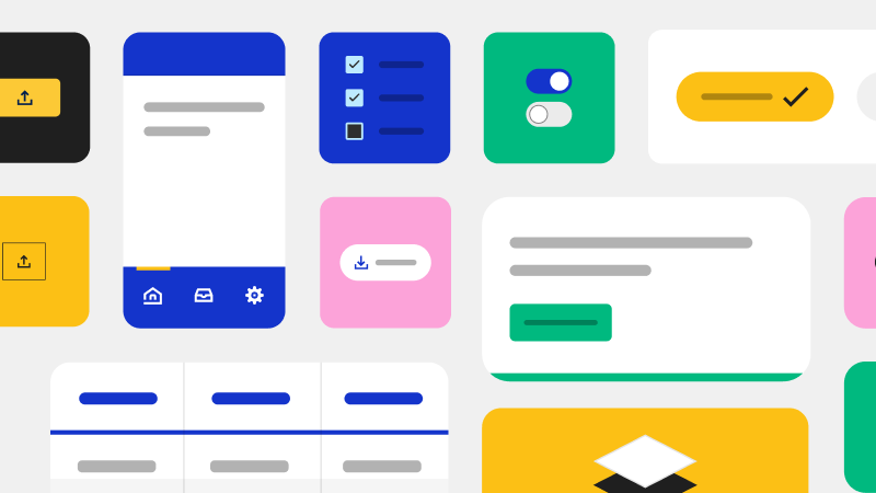 Graphic representation of assorted payments design elements