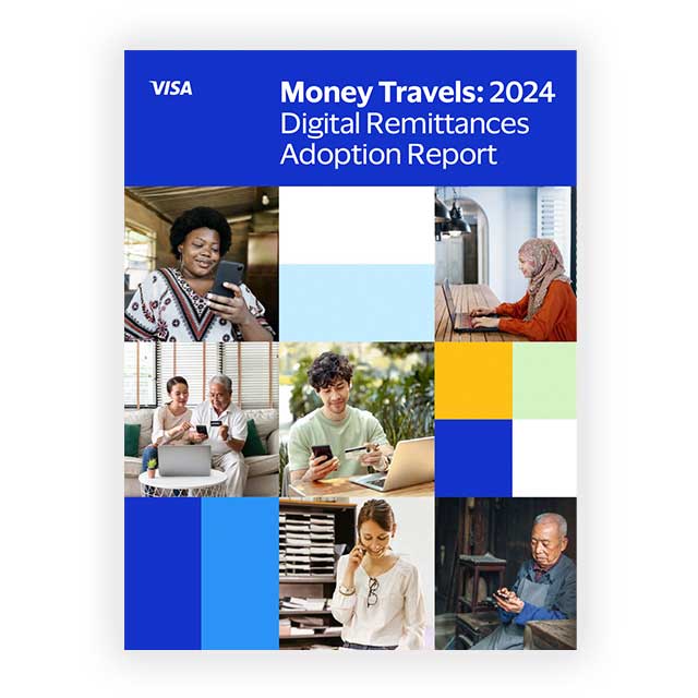 Cover image of the Money Travels: 2024 Digital Remittances Adoption Report.