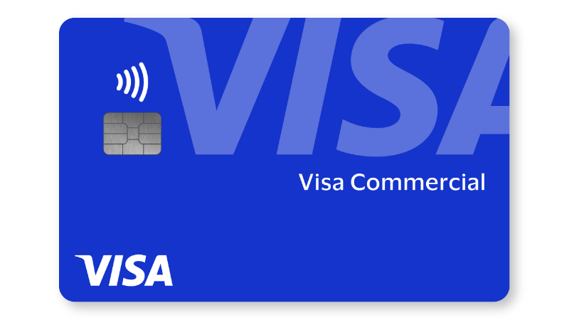 Visa commercial card artwork