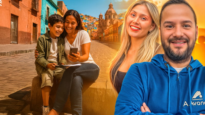 Podcast guest Margaret Gutierrez Vargas and John Herreño