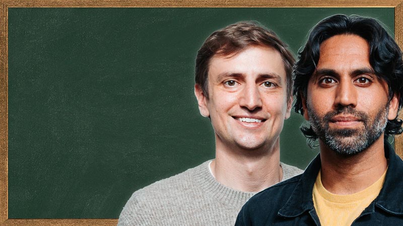 Podcast guest, Colin and Samir, creator business owners