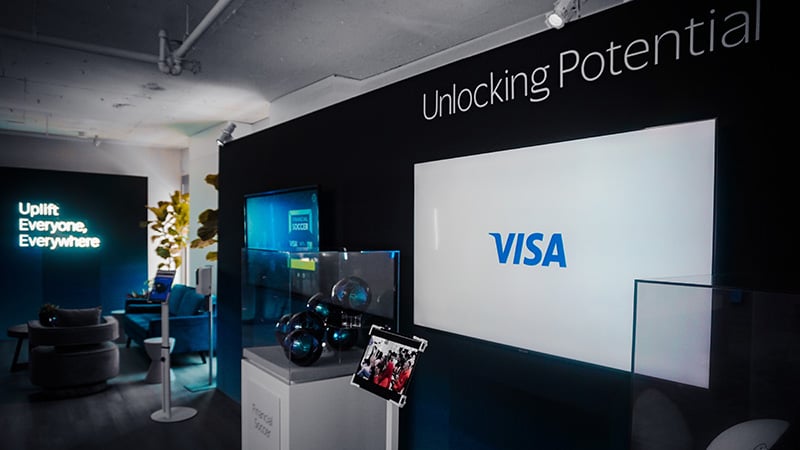 Event space displaying items representing Unlocking Potential