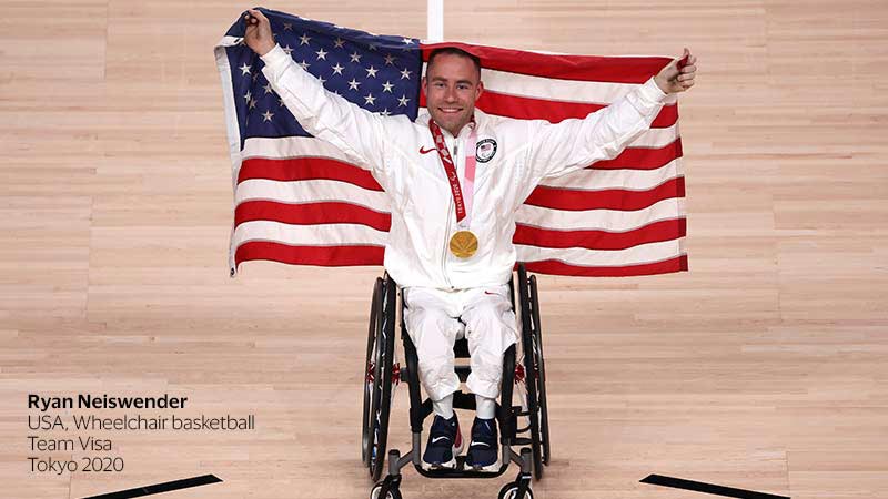 Ryan Neiswender, USA - Wheelchair basketball, Team Visa, Tokyo 2020