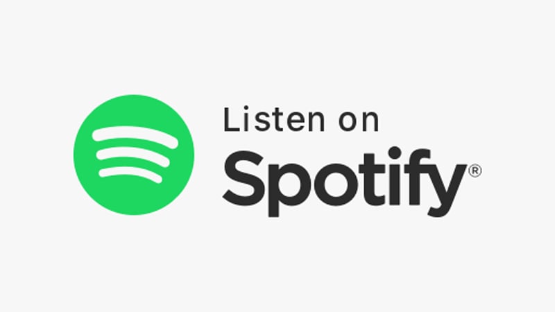 Spotify logo and text that says ‘Listen on Spotify.’